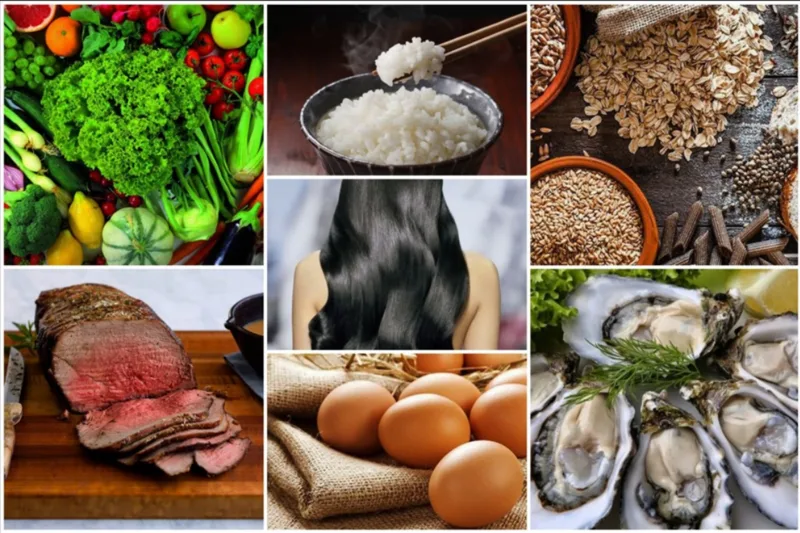 Một chế độ ăn đầy đủ năng lượng và protein là nền tảng quan trọng cho sự phát triển của tóc