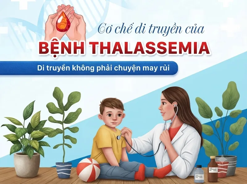 Thalassemia là bệnh di truyền và không lây qua tiếp xúc hằng ngày